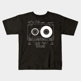 Anatomy of a Cassette Tape V2 Kids T-Shirt